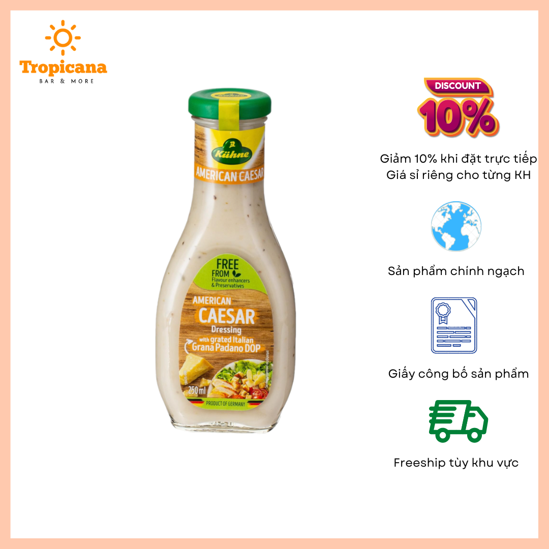  Sốt trộn salad kiểu Mỹ hiệu Kuehne - Chai 250ml 