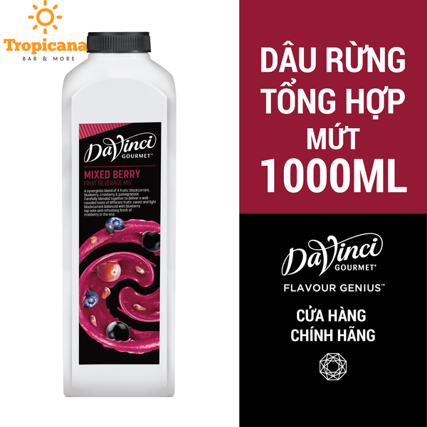  Mứt Davinci Gourmet Trái cây 5 vị - Chai 1L 
