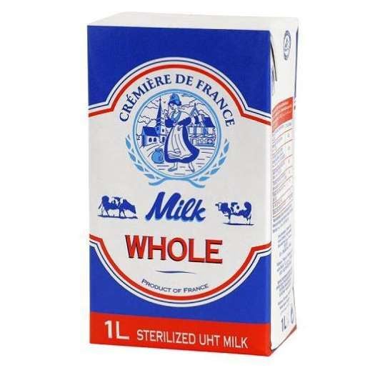  Sữa Tươi Full Cream Cremiere De France - Hộp 1L 
