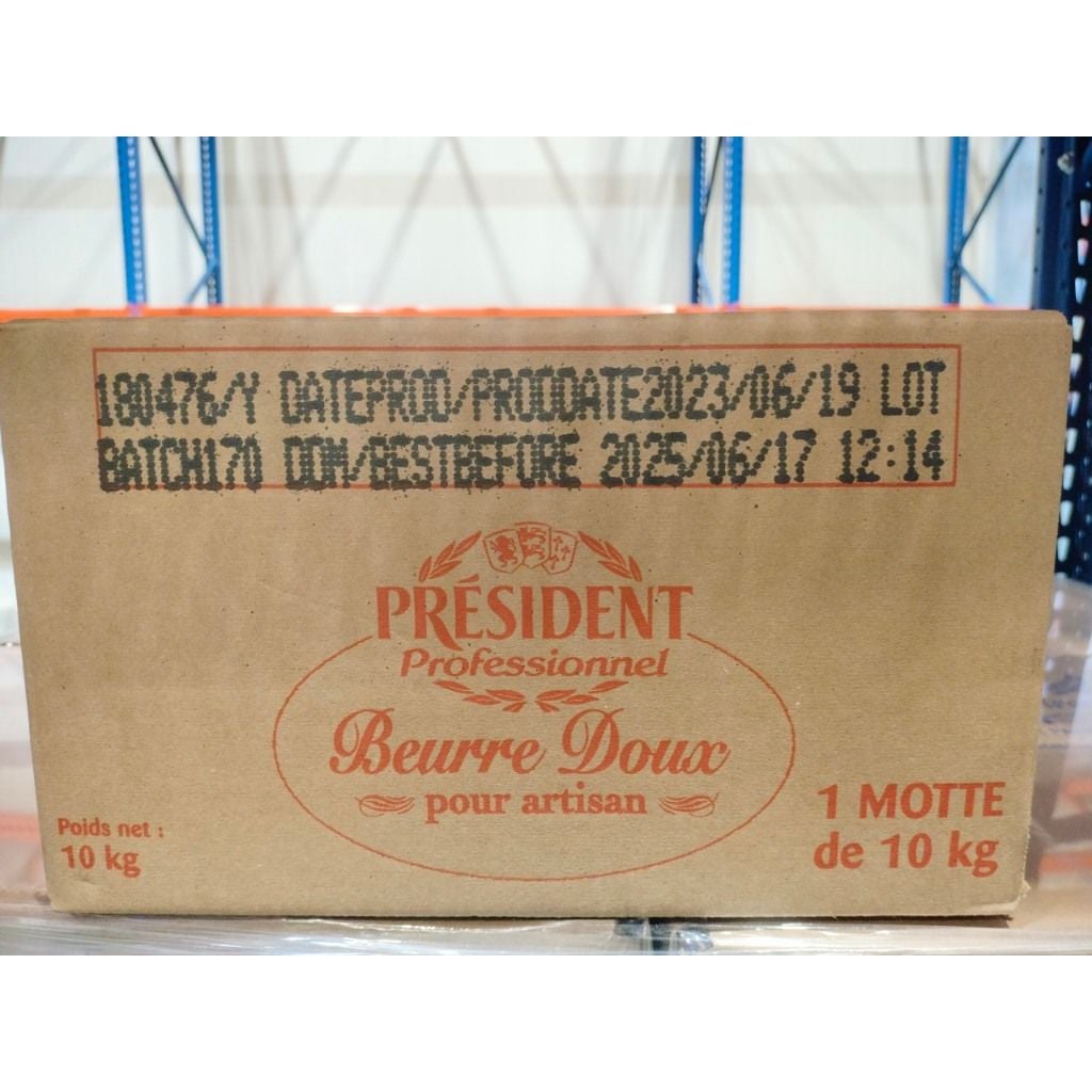  Bơ lạt President nguyên thùng 10kg 