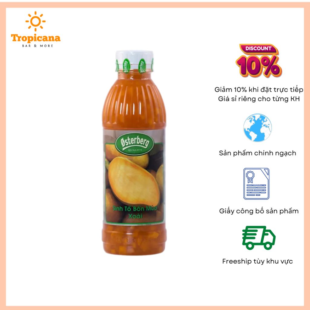 Sinh tố Osterberg Xoài – chai 1L 