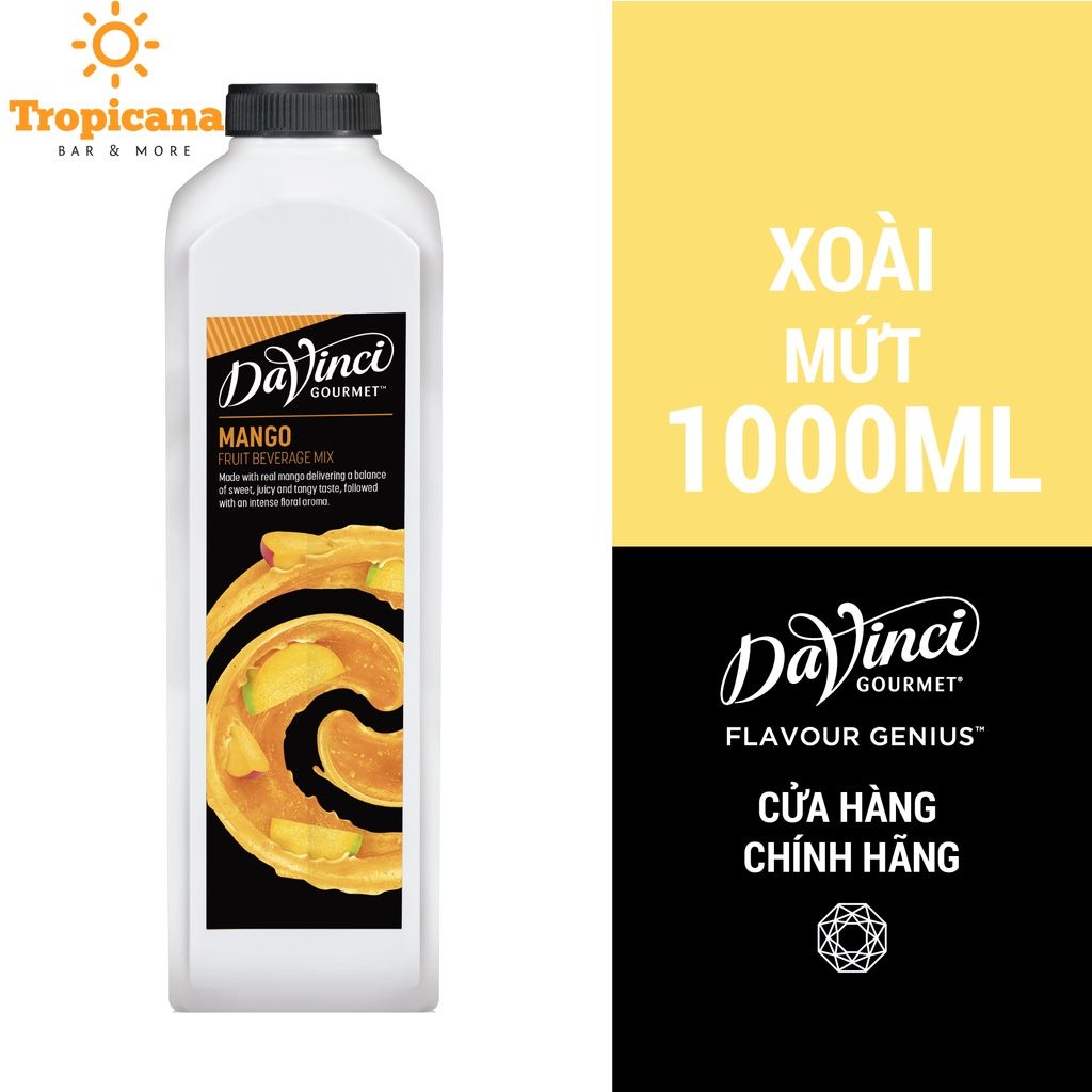  Mứt Davinci Gourmet Trái cây 5 vị - chai 1L 