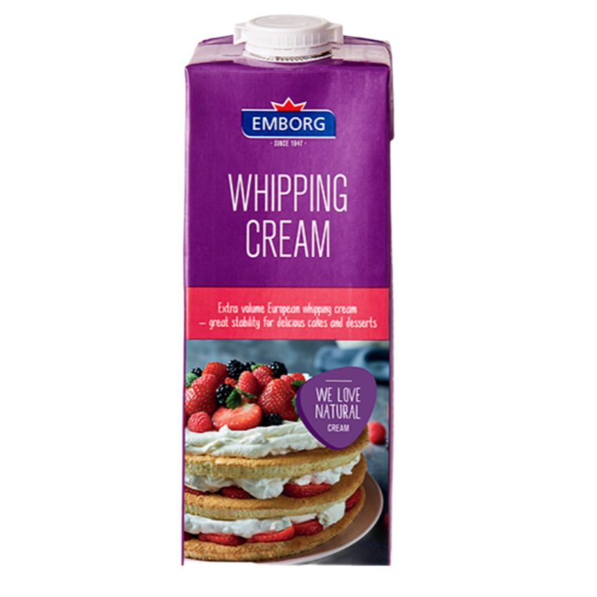  SET 6 hộp Whipping cream Emborg (35% Fat) - Hộp 1L 