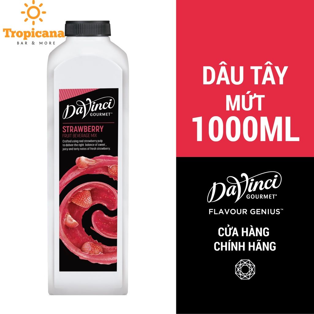  Mứt Davinci Gourmet Trái cây 5 vị - chai 1L 