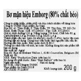  Bơ mặn Emborg (80% chất béo) - Gói 200gr 