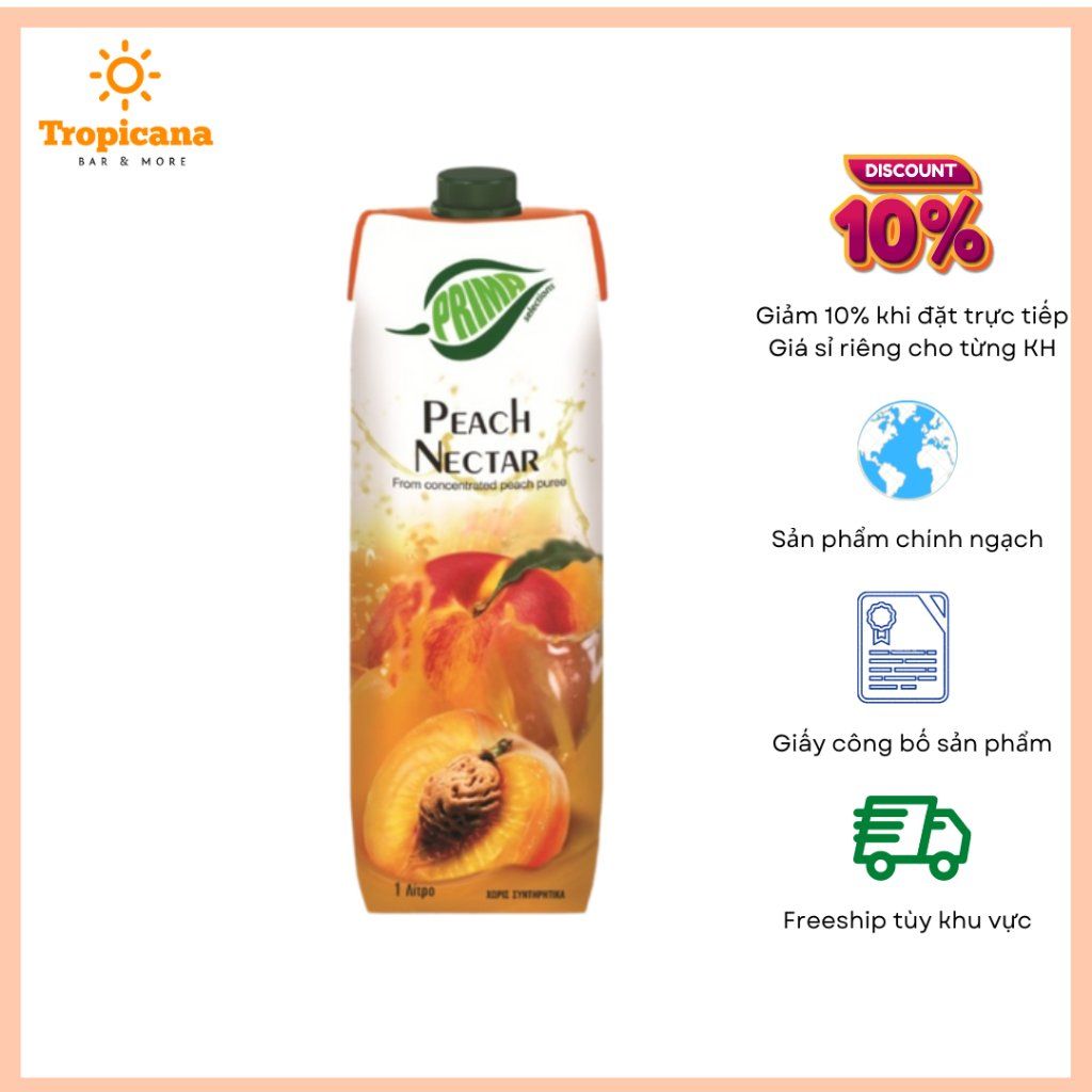  Nước ép Nectar xoài 35% Prima - Hộp 1L 