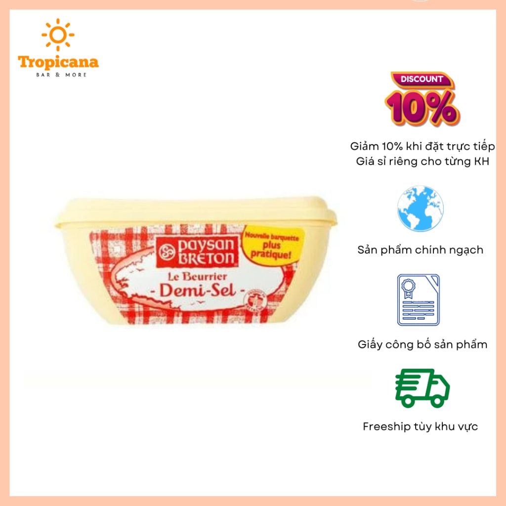  Bơ mặn Paysan Breton hộp 250g 