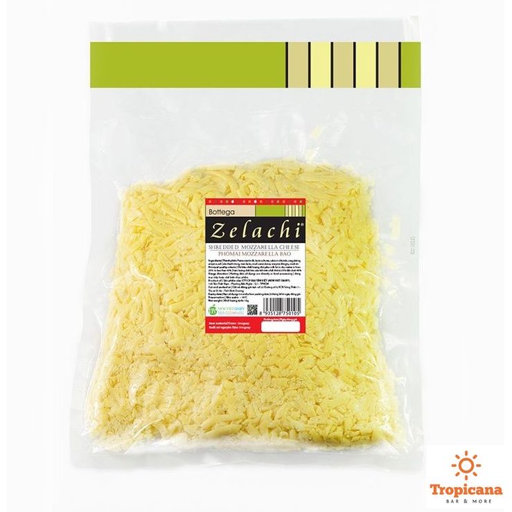  Phô mai Mozzarella bào Bottega Zelachi - 1kg 