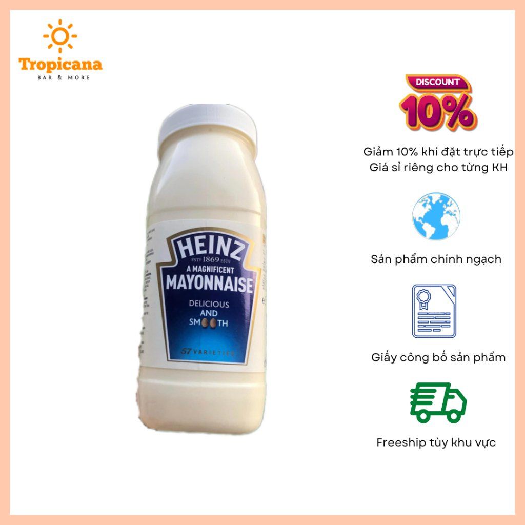  Sốt mayonnaise heinz - Bình 2kg 