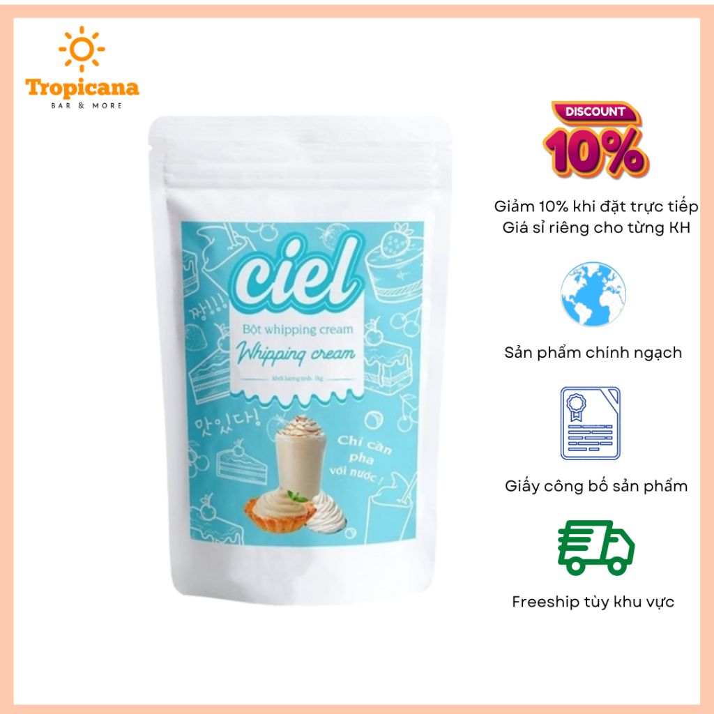  Bột Whipping Cream Ciel - Gói 500gr 