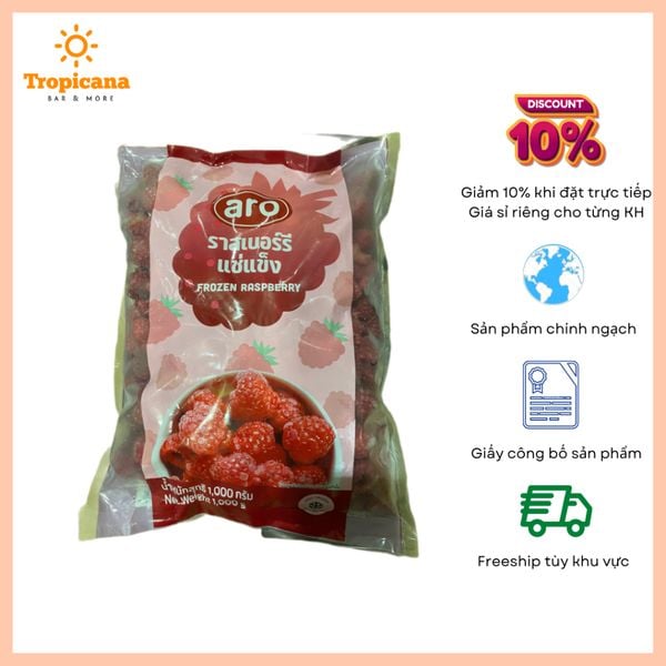  Mâm Xôi Đỏ (Phúc bồn tử) Aro Đông Lạnh - Gói 1kg 