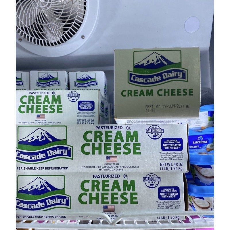  Phô mai kem - Cascade Dairy Cream cheese hộp 1.36kg 