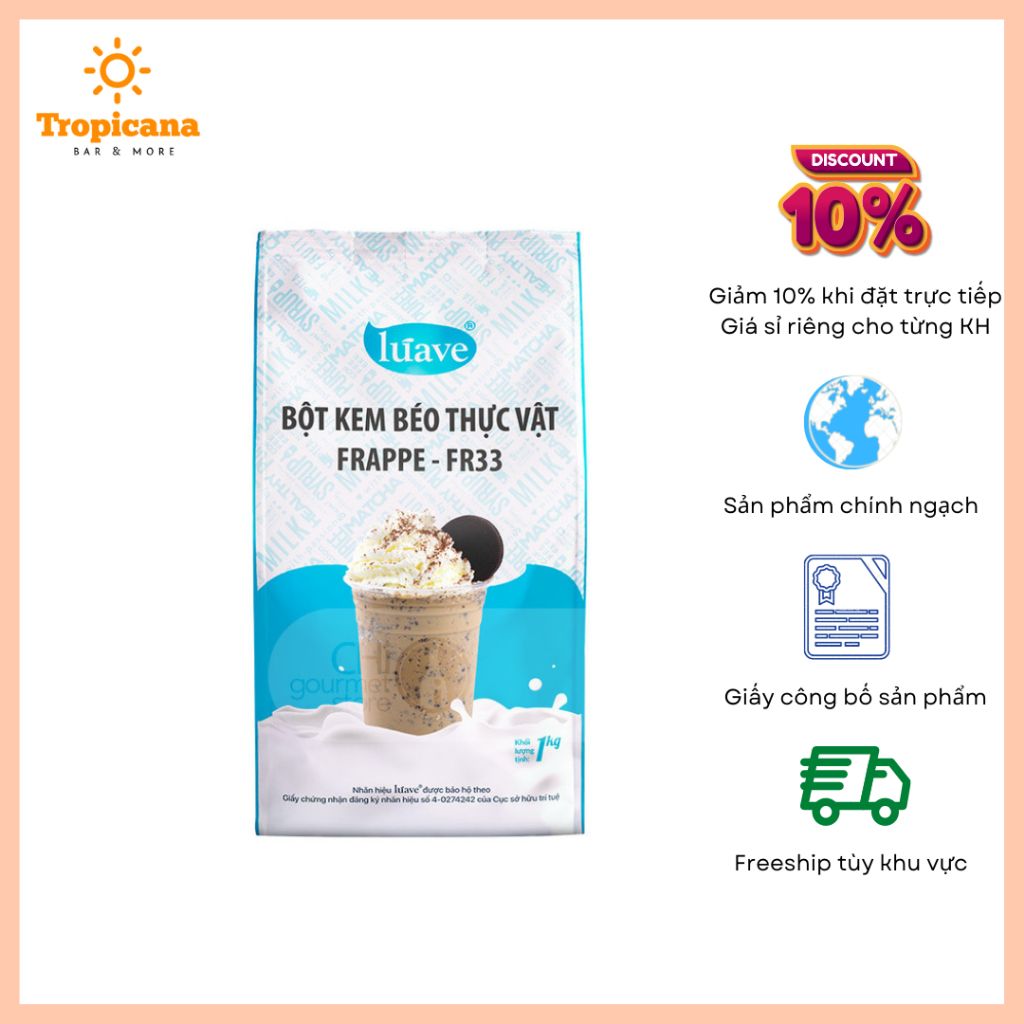  Bột Kem Béo Thực Vật Frappe FR33 - Luave 