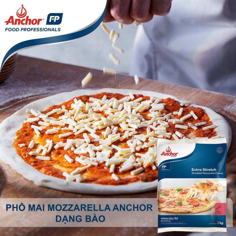  Phô mai Mozzarella Anchor New Zealand - 200g, 500gr, 1kg, 2kg (Lấy từ bịch 2kg) 