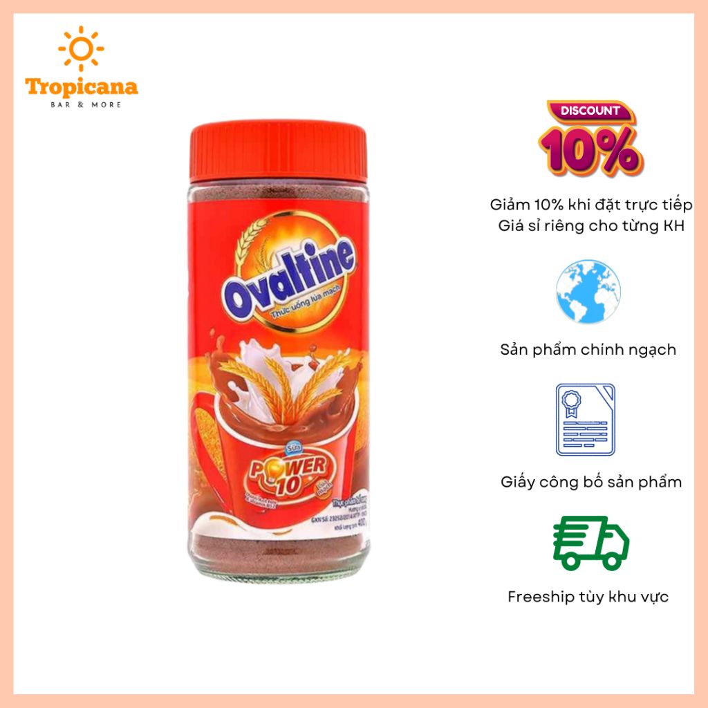  Bột Ovaltine - Hủ 400g & Gói 1kg 