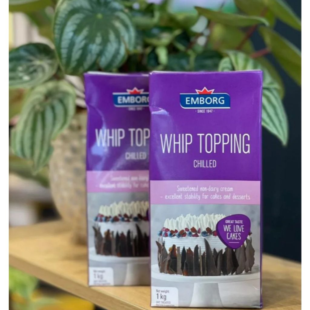  Kem Whip Topping Emborg - Hộp 1L - Date 07.09.2024 