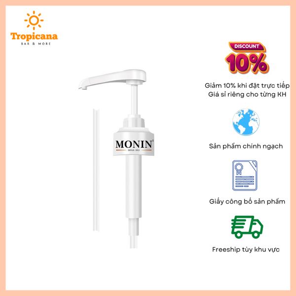  Vòi Bơm Monin Syrup 70cl & 1L bottle 5ml 