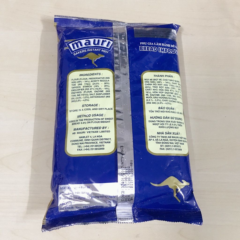  Phụ gia bánh mì ngọt Mauri - 500g 