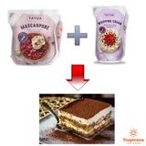  COMBO Whipping Tatua 1L và Mascarpone Cheese 500g - Nguyên liệu làm bánh Tiramisu 