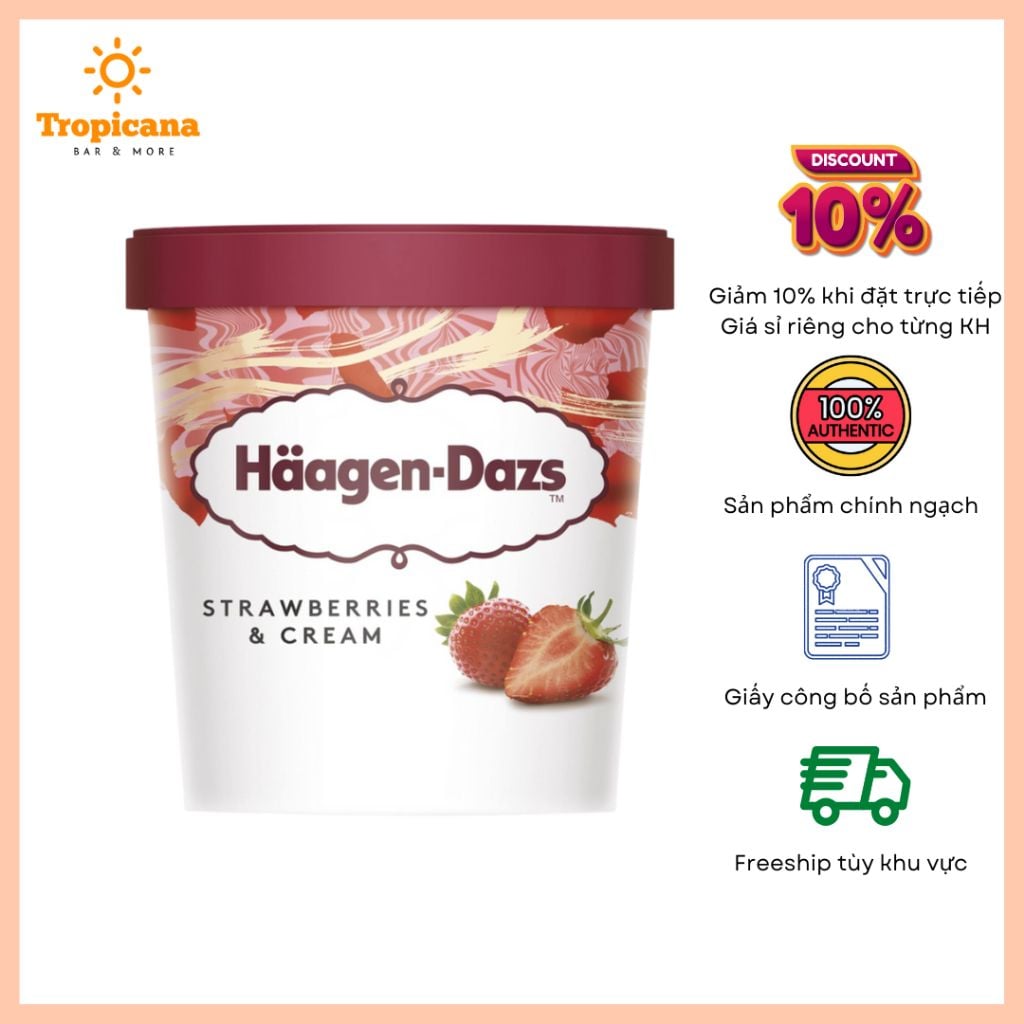  Kem Haagen-Dazs - Hộp 473ml 