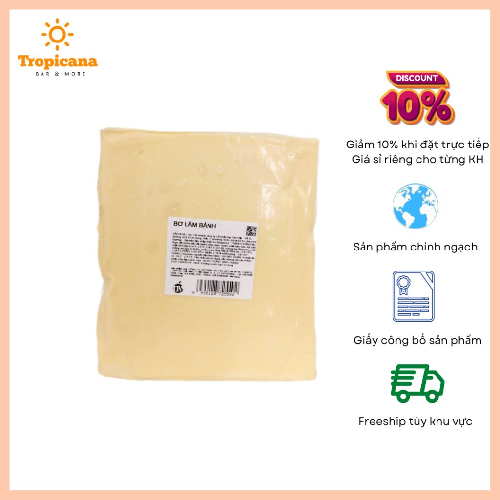  Bơ làm bánh Vivo - Khối 1kg 
