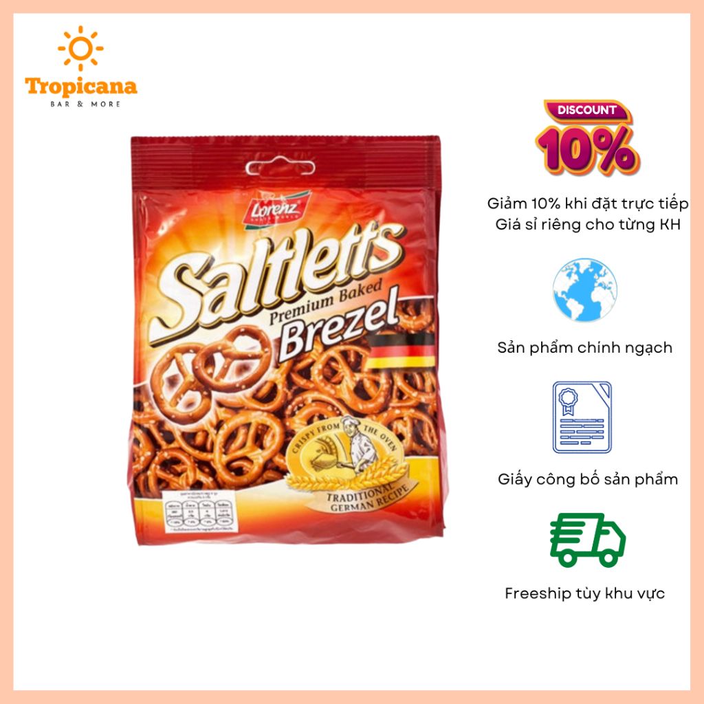  Bánh xoắn Brezel Lorenz - Gói 90gr & 150gr 