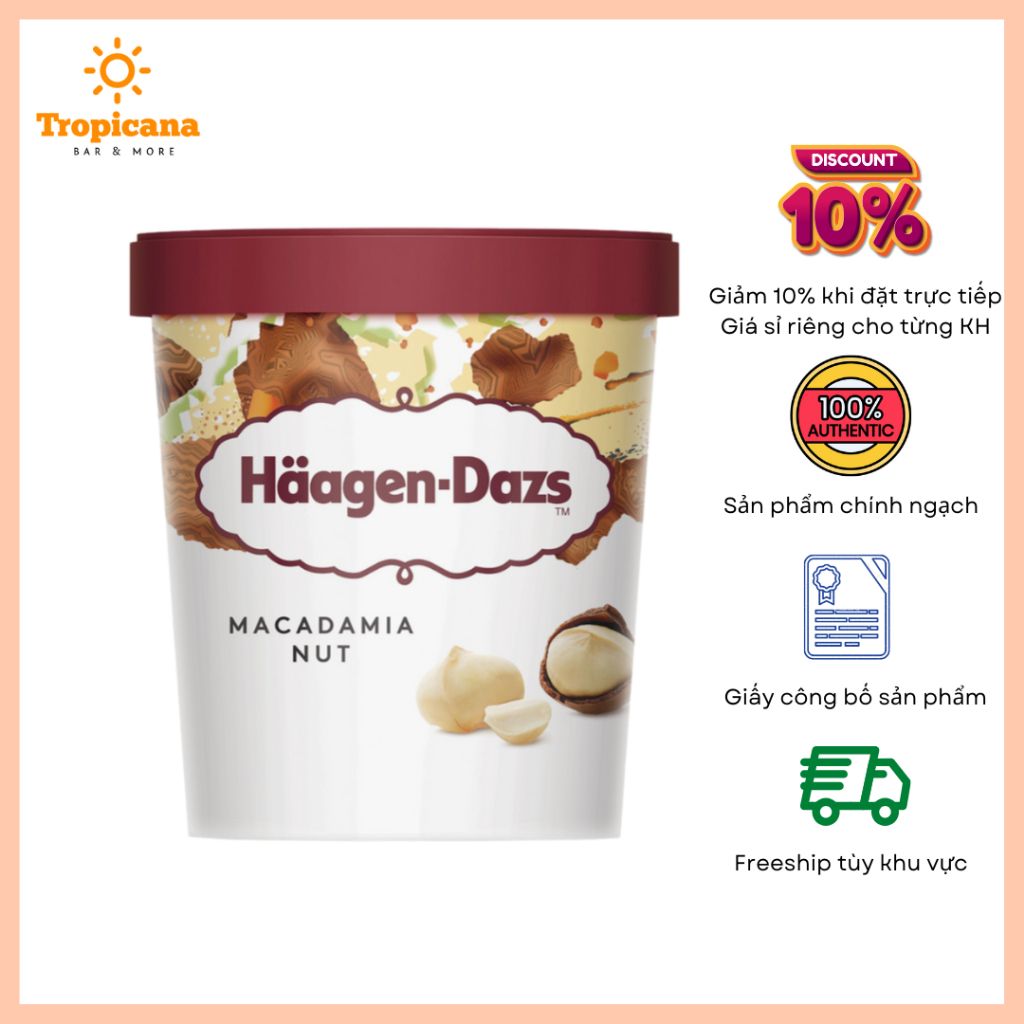  Kem Haagen-Dazs - Hộp 473ml 