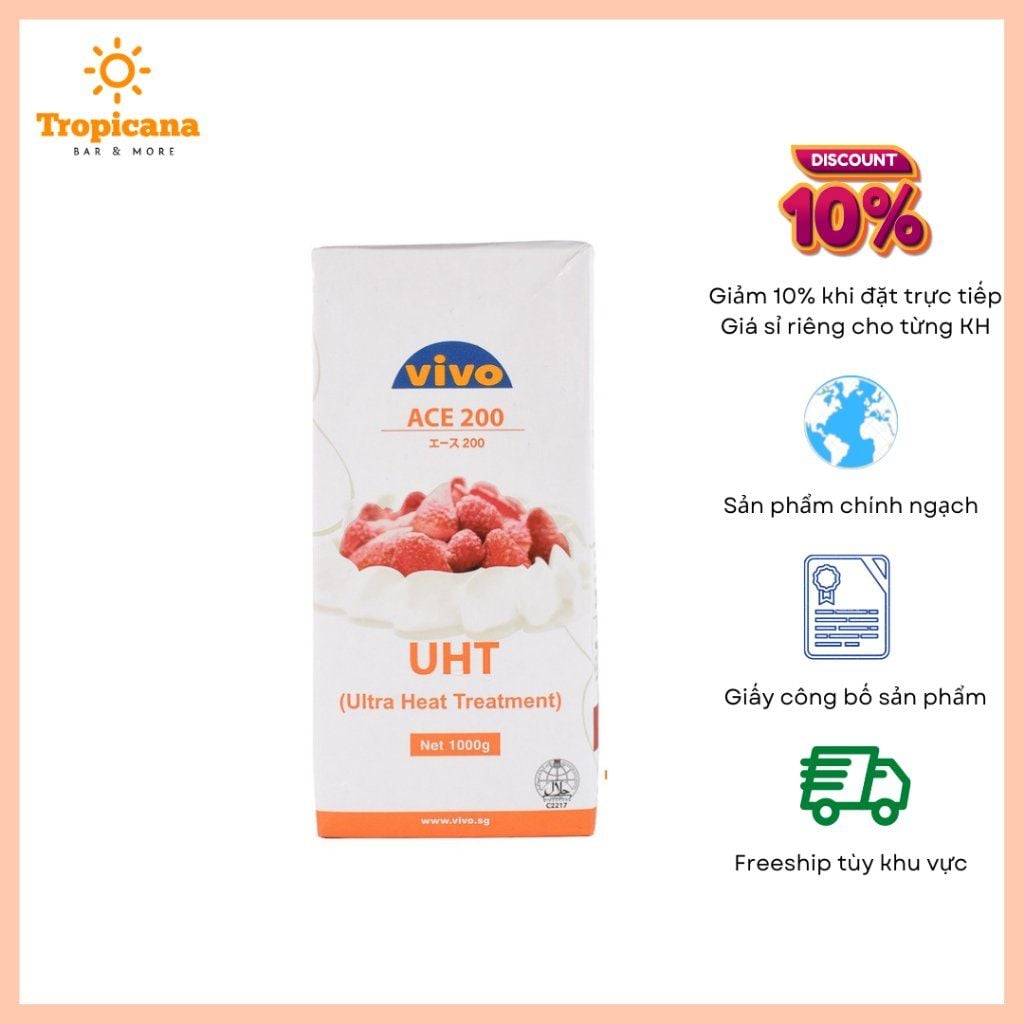  Kem làm bánh Vivo - Hộp 1kg 