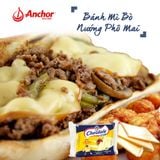  Phô mai Cheddar Chesdale Anchor New Zealand vị sữa - Gói 12 lát 250g 