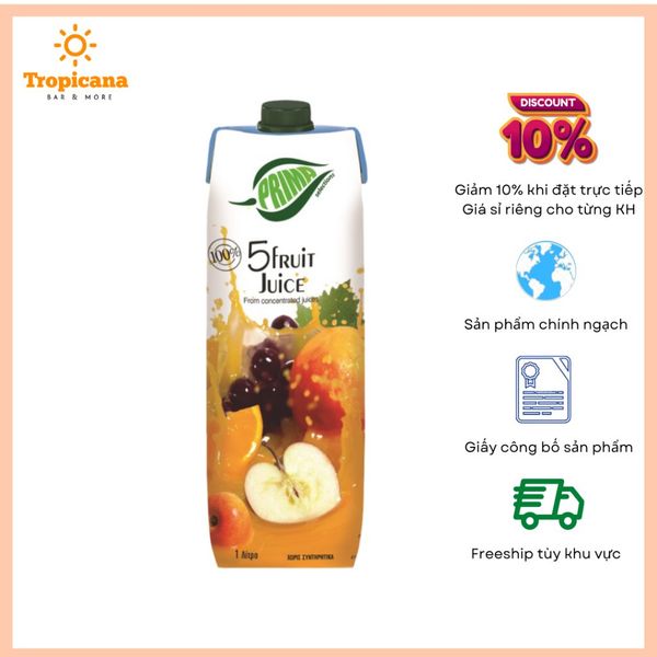  Nước ép hỗn hợp 100% Prima - Hộp 1L 