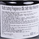  Nước tương đặc biệt soy sauce Kikkoman Fragance Nhật Bản - Chai 600ml 