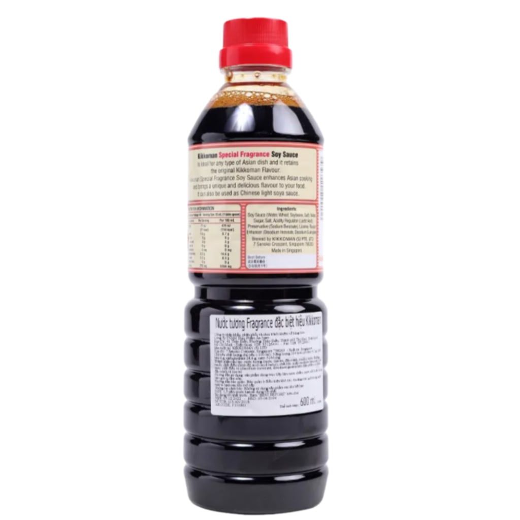  Nước tương đặc biệt soy sauce Kikkoman Fragance Nhật Bản - Chai 600ml 