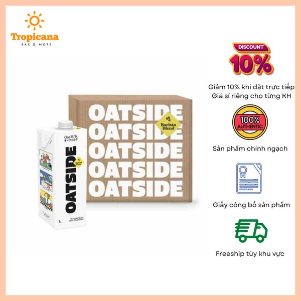  Sữa Yến Mạch OATSIDE Barista Oat Milk - Thùng 6 hộp 1L 