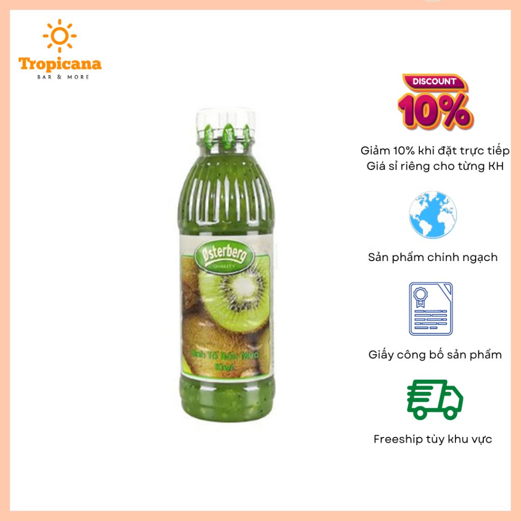  Sinh tố Osterberg Kiwi – chai 1L 