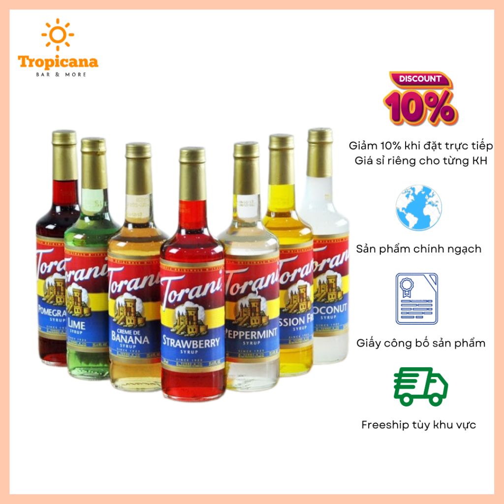  SET 6 chai Syrup - Torani 