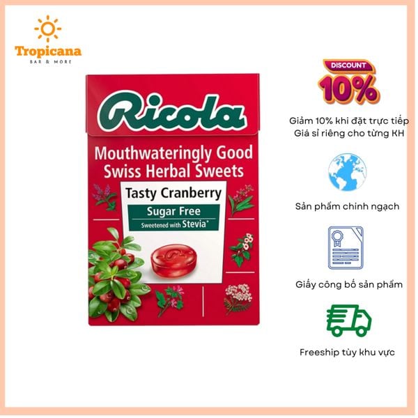  Kẹo thảo mộc Ricola - Hộp 40gr & Túi 17.5gr 