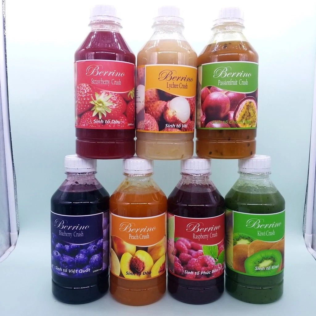  Sinh tố Berrino Phúc Bồn Tử - Chai 1L 