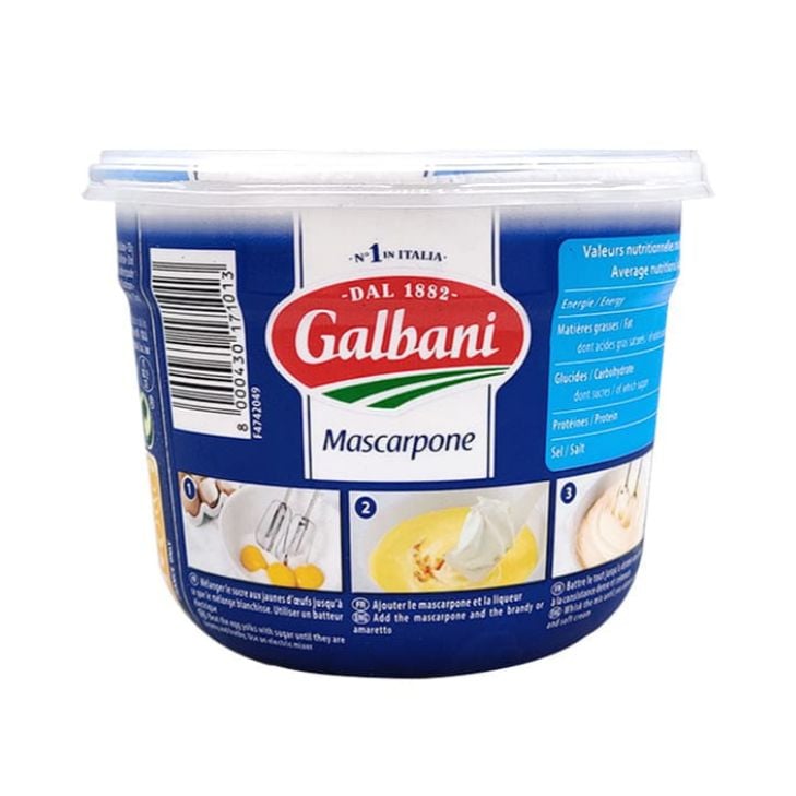  Phô mai Mascarpone Galbani - Hộp 500g & Hộp 250gr 