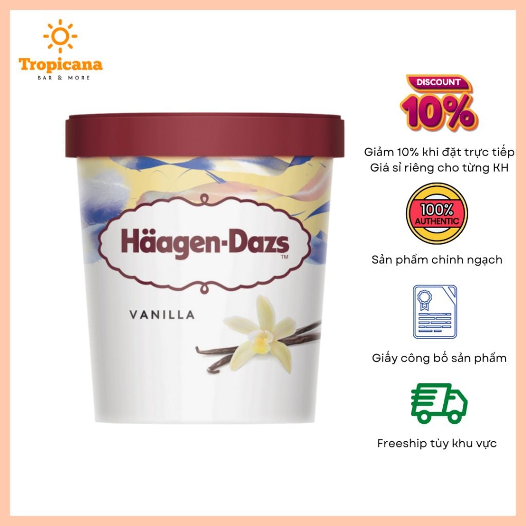  Kem Haagen-Dazs - Hộp 473ml 