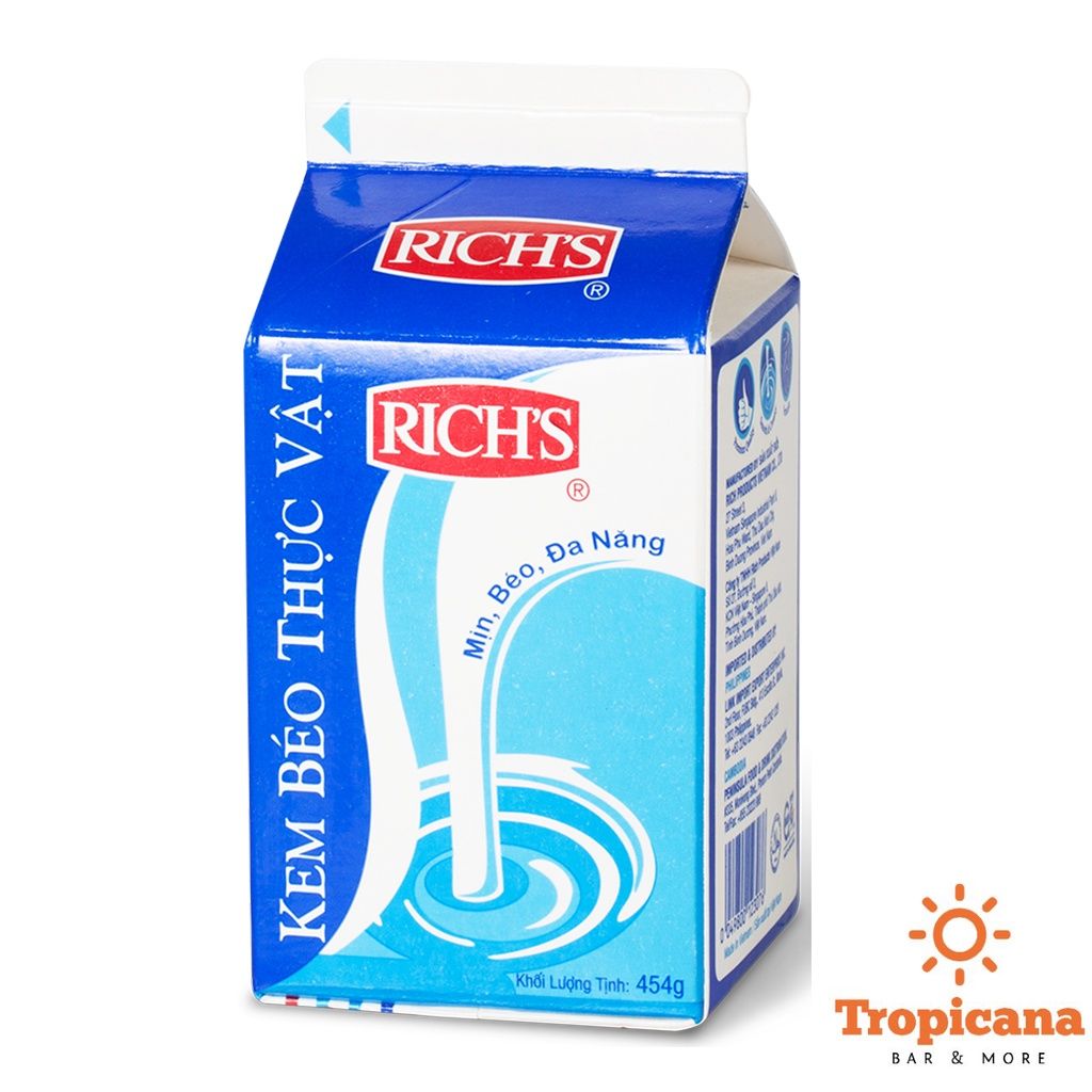  THÙNG Kem béo thực vật Rich’s lùn 454g - 24 Hộp 