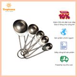  Bộ thìa đong inox 5 chiếc (Đơn vị tsp,ml) 