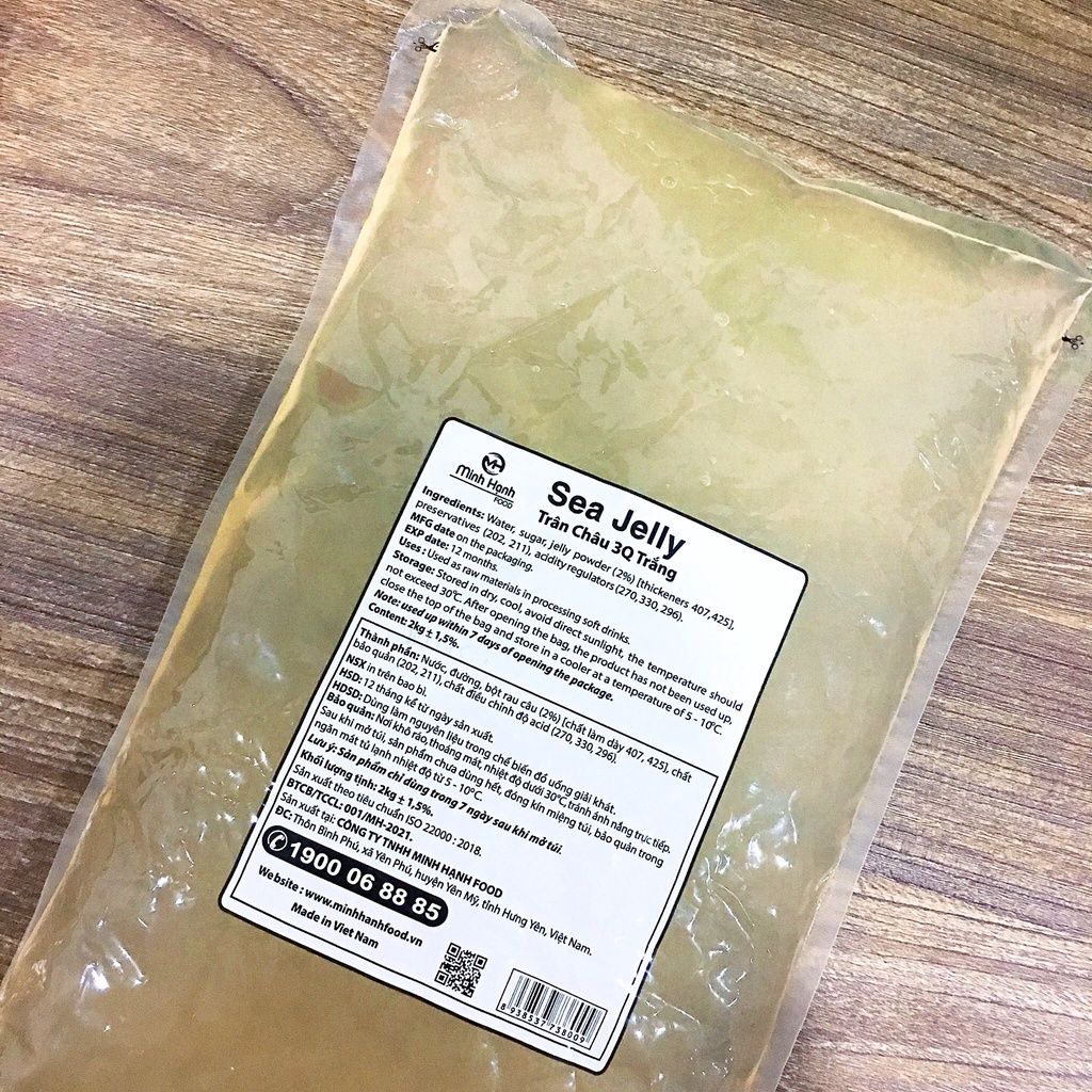  Trân Châu 3Q Jelly Sea Đen & Trắng - Gói 2Kg 