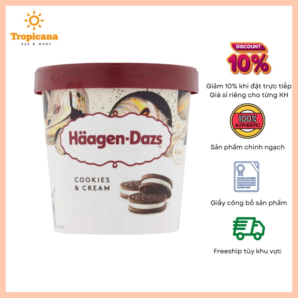  Kem Haagen-Dazs - Hộp 473ml 