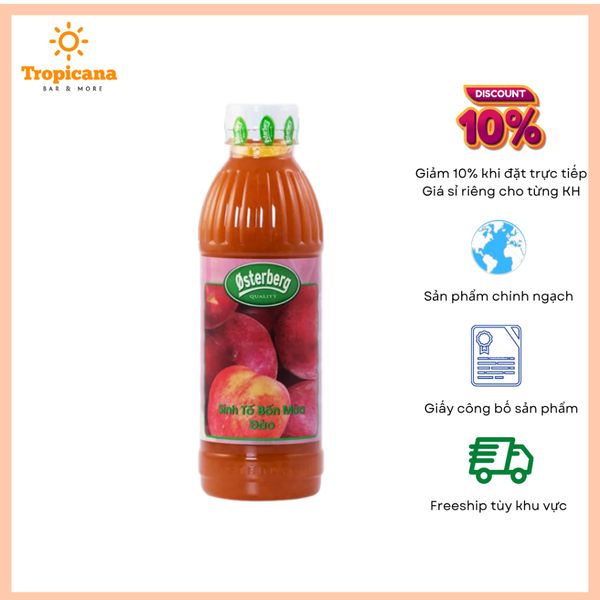  Sinh tố Osterberg Đào – Chai 1L 