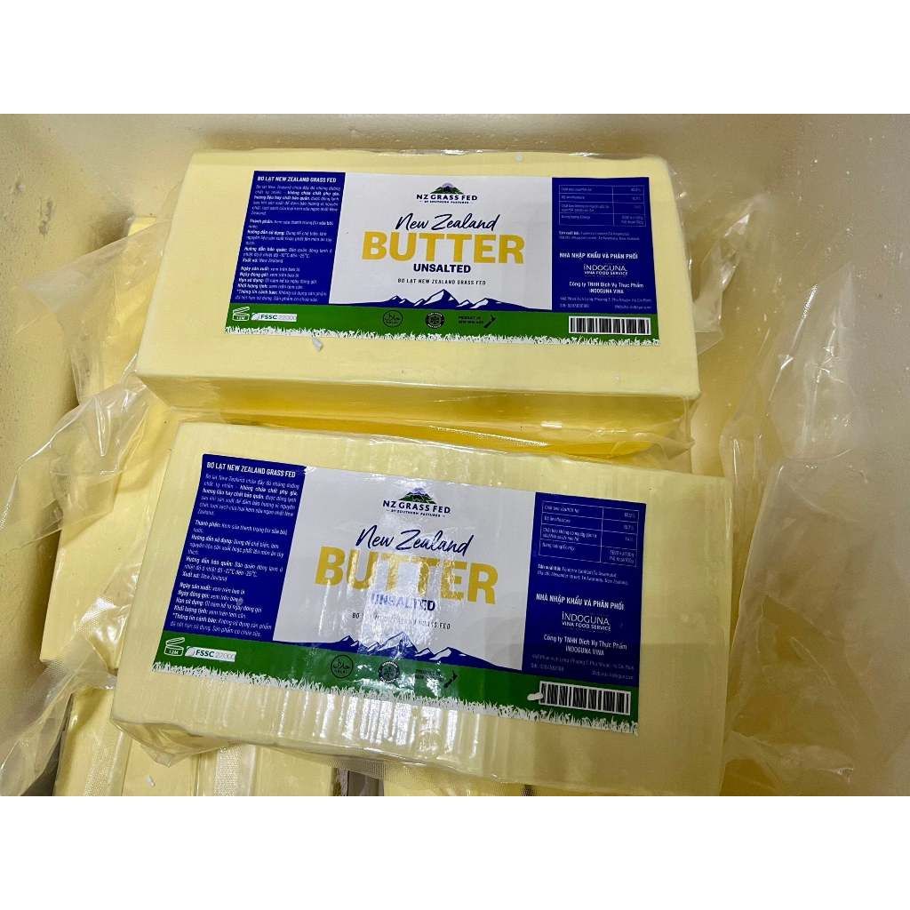  NZ GRASS FED Bơ lạt động vật New Zealand - Khối 2,5kg 