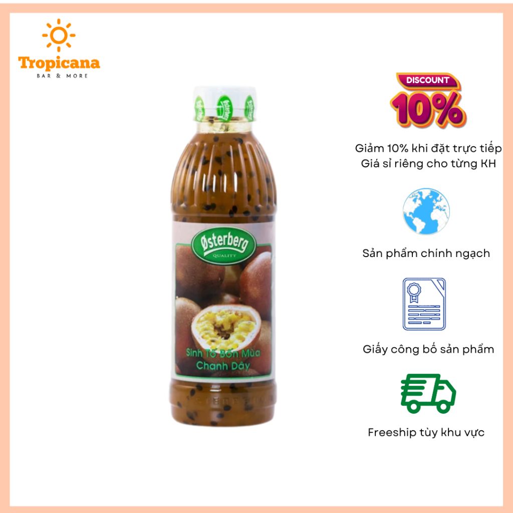  Sinh tố Osterberg Chanh Dây – chai 1L 