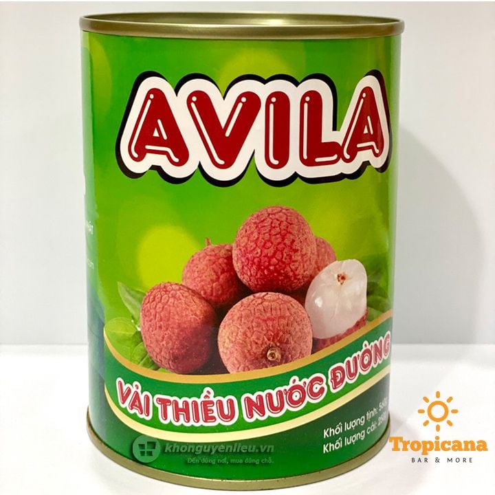  Vải Ngâm Avila Xanh - Lon 560gr 