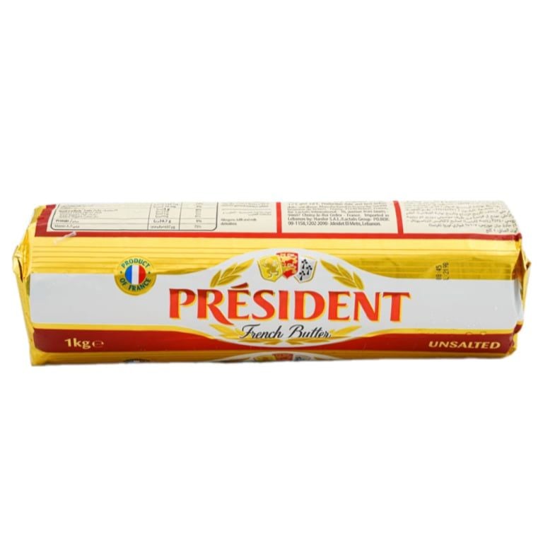 Bơ Lạt President Pháp - Thỏi 1kg 