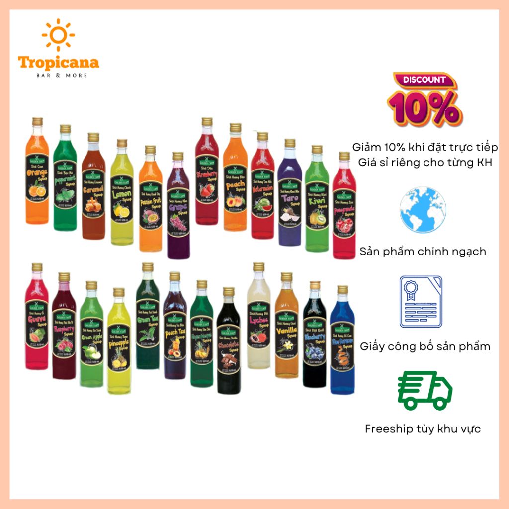  Siro Golden farm - Chai 700ml 