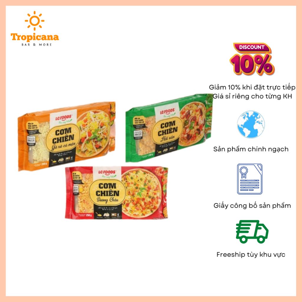  Cơm chiên Hải sản/ Dương Châu LC food - Túi 250gr 